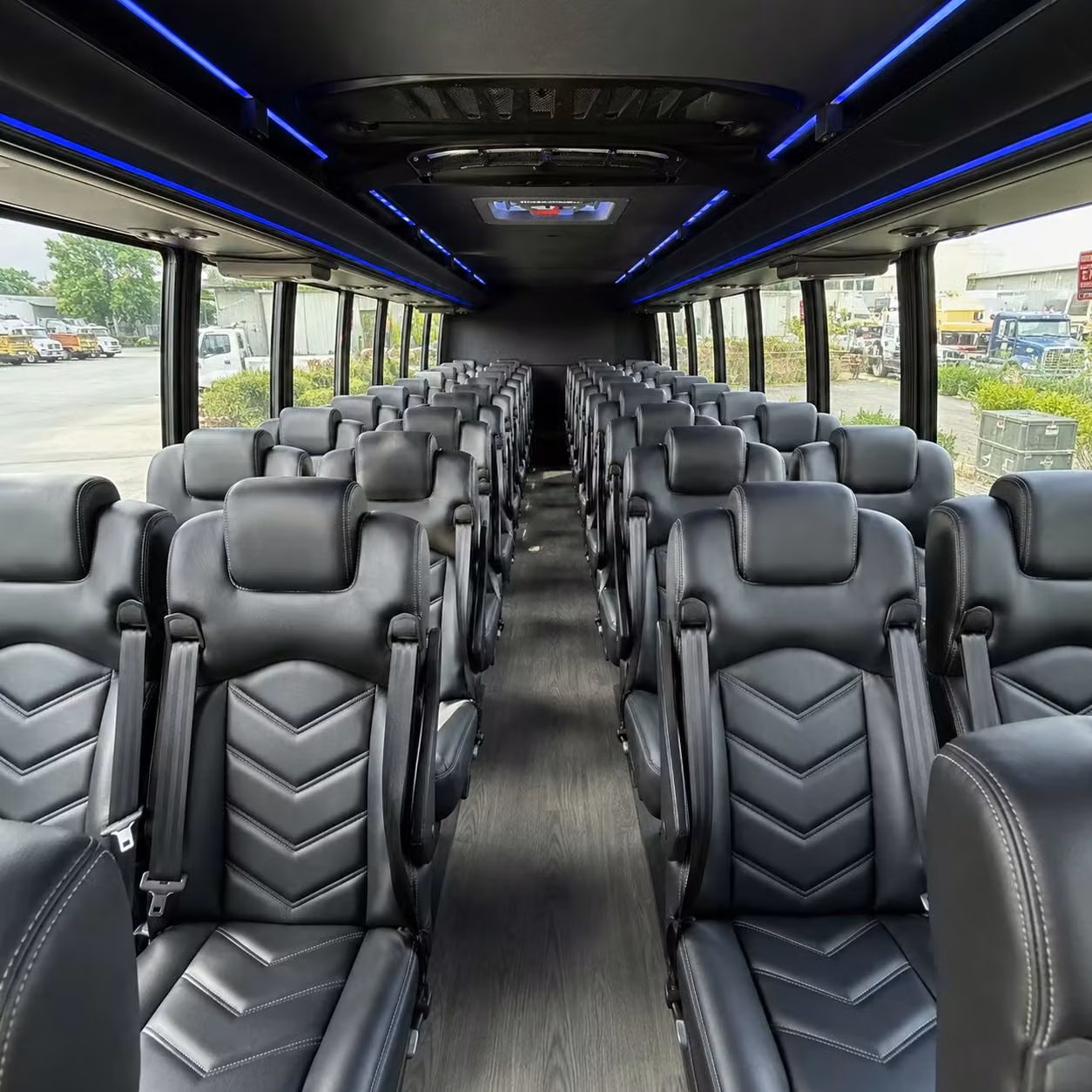 28 passenger minibus interior