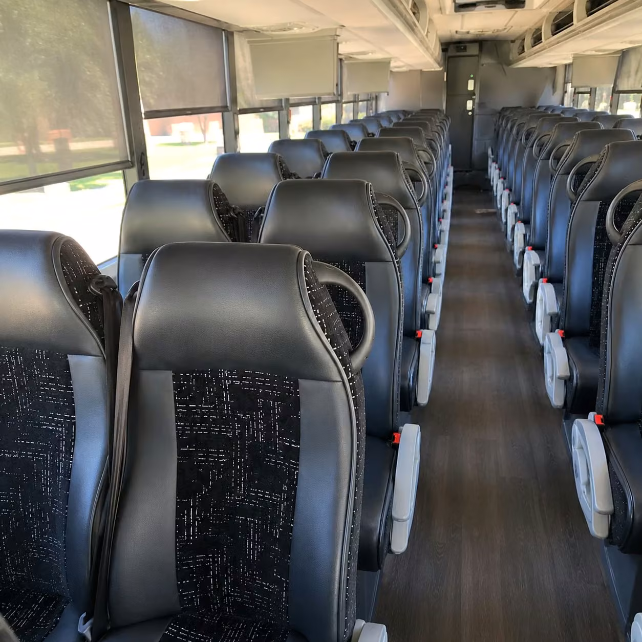 los angeles charter bus interior